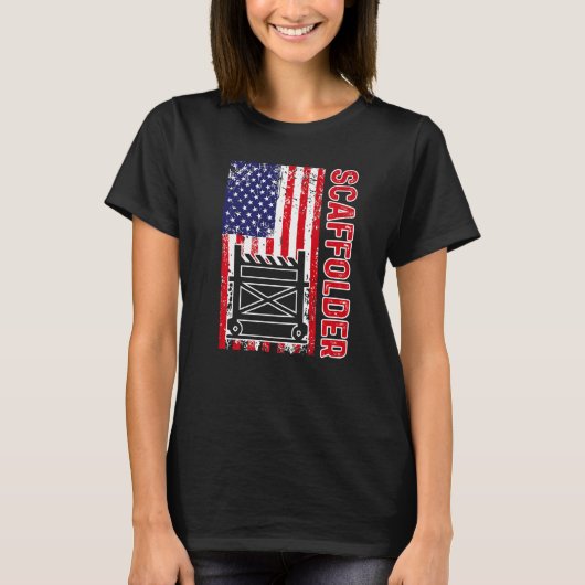 T-shirt Scaffolder Mentoring Scaffold Builder échafaudage (Devant)