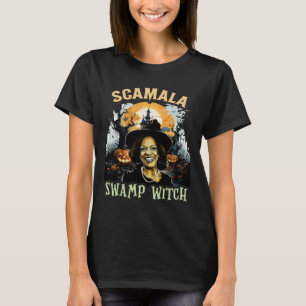 T-shirt Scamala Kamala Harris Hallowe sorcière de marais n