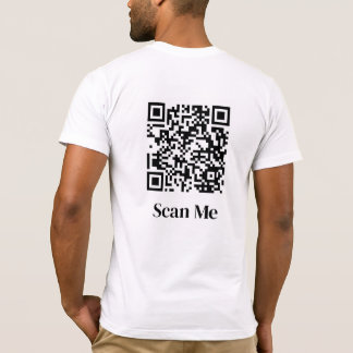 T-shirt Scan Me Custom QR Code