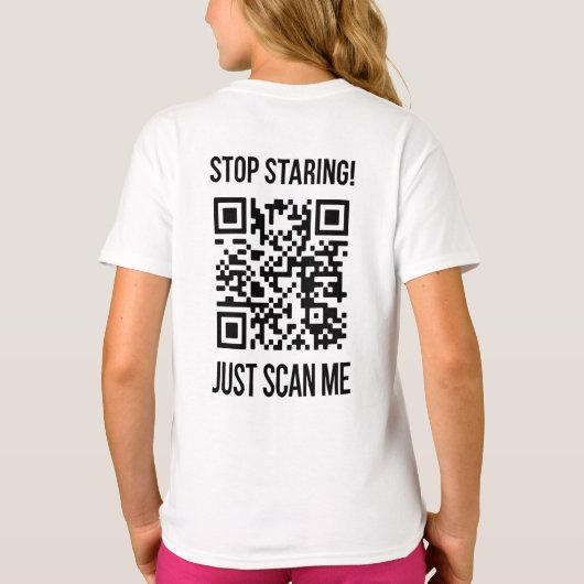 T-shirt Scan Me QR Code : Choisissez la gentillesse chaque (Dos)