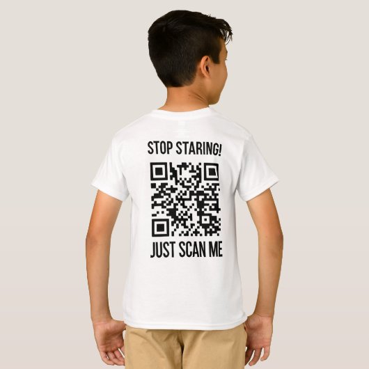 T-shirt Scan Me QR Code : Créez votre avenir (Dos entier)