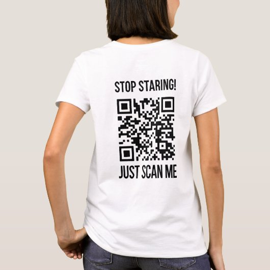 T-shirt Scan Me QR Code : Créez votre avenir (Dos)