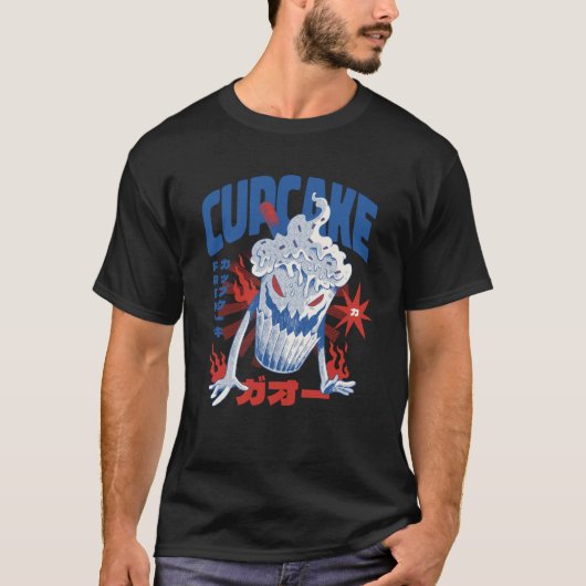 T-shirt Scandale déplaisant de cupcake (Devant)