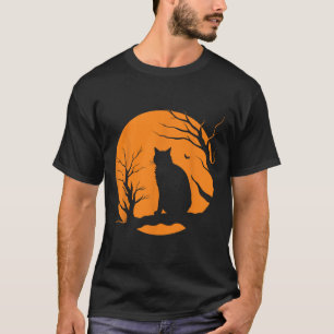 T-shirt Scandale Halloween Vintage Chat Noir Costume Retro