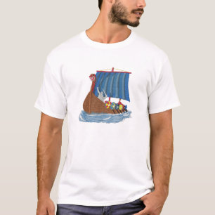 T-shirt Scandinave de bateau de Viking de Suédois