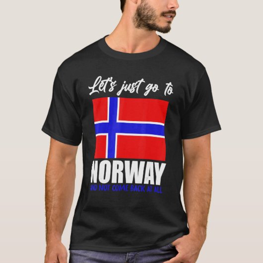 T-shirt Scandinavia   Norwegian Flag Nordic Country Norway (Devant)