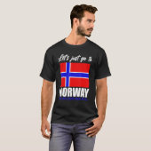 T-shirt Scandinavia   Norwegian Flag Nordic Country Norway (Devant entier)