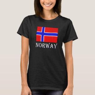T-shirt Scandinavie Drapeau norvégien Pays nordique Norvèg