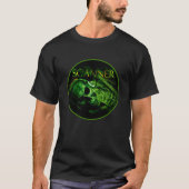 T-shirt Scanner "dans votre" squelette vert principal (Devant)