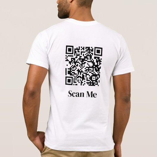 T-shirt Scannez-moi code QR personnalisé (Dos)