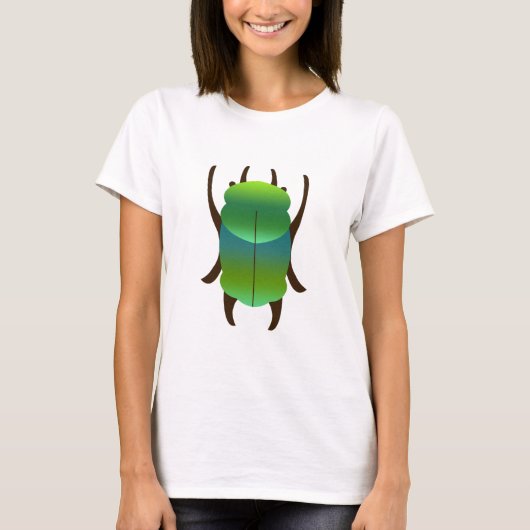 T-shirt Scarabée bleu (Devant)