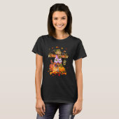 T-shirt Scarecrow Automne Bonjour Automne Citrouille Thank (Devant entier)
