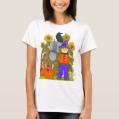 T-shirt Scarecrow et Citrouilles (Devant)