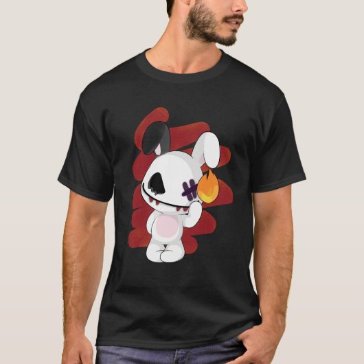 T-shirt Scarred Eye Bunny (Devant)