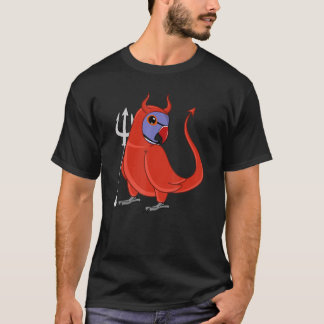 T-shirt Scary Devil Costume Parrot I Violet Indian Ringnec