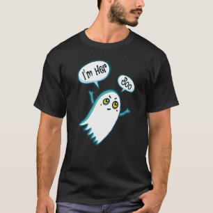 T-shirt Scary Ghost Je suis Son Costume Halloween Boo