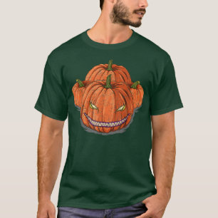T-shirt Scary Halloween Costume Jack O Lantern Spooky Pump