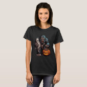 T-shirt Scary Halloween Gorilla Ghost Spooky Candy Bag 5 (Devant entier)
