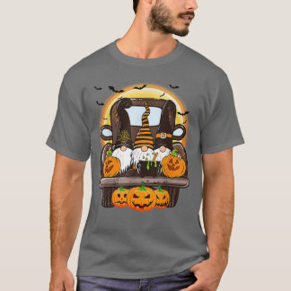 T-shirt Scary Halloween Truck Gnomes Farmer sorcier Citrou