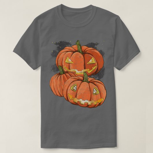 T-shirt Scary Jack O Lantern Spooky Halloween Costume Cree (Design devant)
