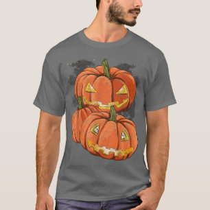 T-shirt Scary Jack O Lantern Spooky Halloween Costume Cree