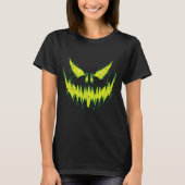 T-shirt Scary Pumkin Jack O Lantern Face Halloween Men Bo (Devant)