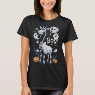 T-shirt Scary Skeleton Giraffe Dans Ghosts Halloween