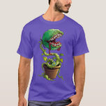 T-shirt Scary Vénus Fly Trap Botanical Gardening<br><div class="desc">Scary Vénus Fly Trap Botanical Gardening Plant .Check out our gardening t shirts selection for the very best in unique or custom,  handmade pieces from our clothing shops</div>