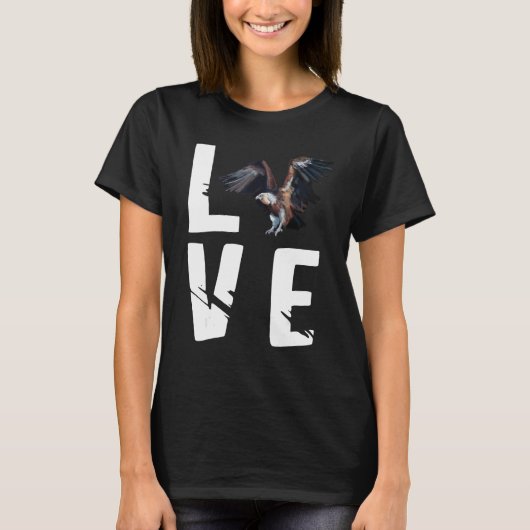T-shirt Scavenger Ornithology Carrion Bird Watcher Love Vu (Devant)