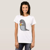 T-shirt Sceau à manger avec hamburger (Devant entier)
