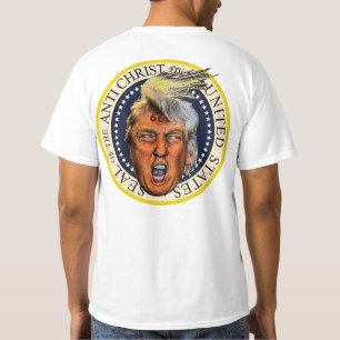 T-shirt Sceau anti-Président Trump de l'Antichrist