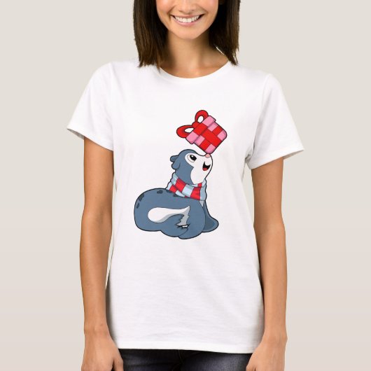 T-shirt Sceau avec cadeau (Devant)