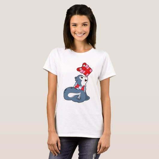 T-shirt Sceau avec cadeau (Devant entier)