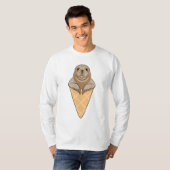 T-shirt Sceau avec cône de crème glacée (Devant entier)
