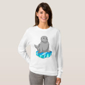 T-shirt Sceau avec flocons de glace (Devant entier)