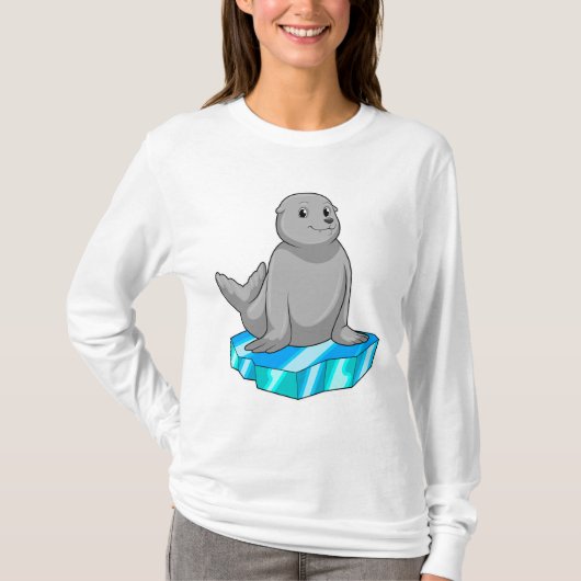 T-shirt Sceau avec flocons de glace (Devant)