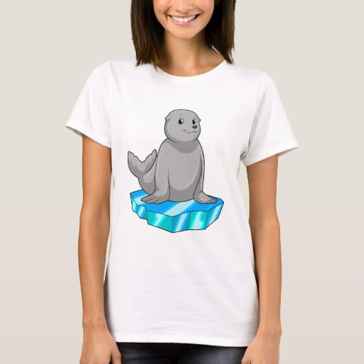 T-shirt Sceau avec flocons de glace (Devant)