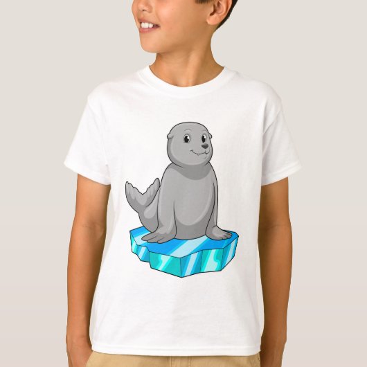 T-shirt Sceau avec flocons de glace (Devant)