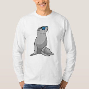 T-shirt Sceau avec lunettes de soleil