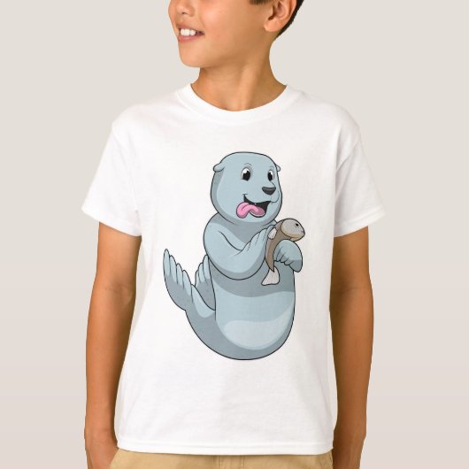 T-shirt Sceau avec poisson (Devant)