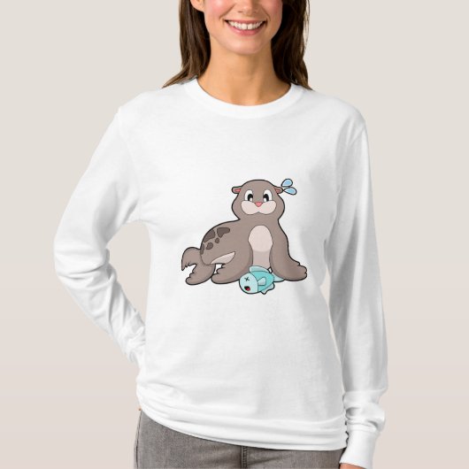T-shirt Sceau avec poisson (Devant)