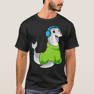 T-shirt Sceau avec pull et casque