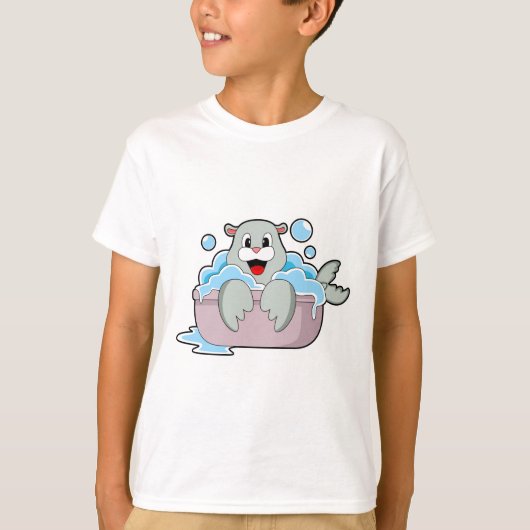 T-shirt Sceau dans la baignoire (Devant)