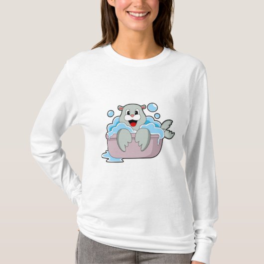 T-shirt Sceau dans la baignoire (Devant)