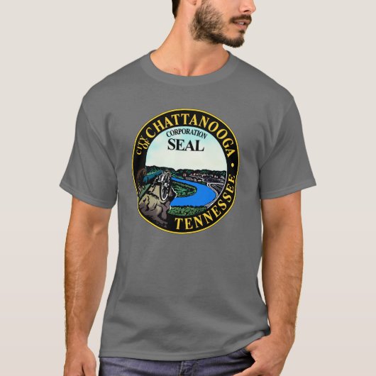 T-shirt Sceau de Chattanooga, Tennessee (Devant)