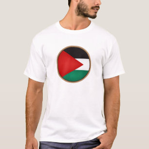 T-shirt Sceau du drapeau de la Palestine cool