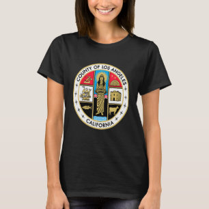 T-shirt Sceau National Du Comté De Los Angeles Californie 