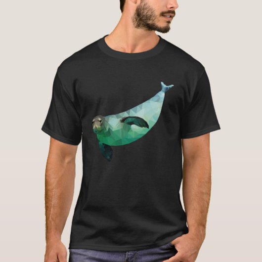 T-shirt Sceau Polygone Seal Mer Seal (Devant)