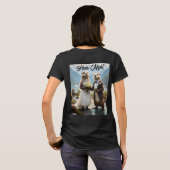 T-shirt **"Scellé avec un baiser : Otterly in Love"** (Dos entier)