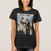 T-shirt **"Scellé avec un baiser : Otterly in Love"** (Devant)